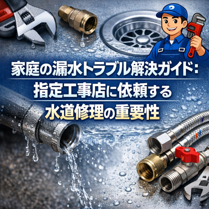 家庭の漏水トラブル解決ガイド：指定工事店に依頼する水道修理の重要性